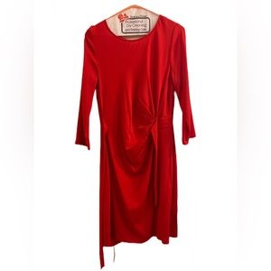 Diane von Furstenberg Zoe Dress in Red Silk